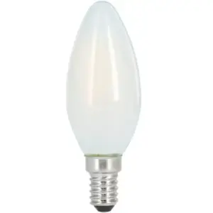 Ampoule filament led, E14, 470LM remp. 40W, amp. bougie, mate, blc chd XavaxVendu parboulanger