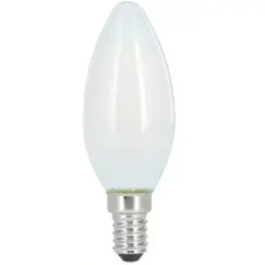 Ampoule filament led, E14, 250LM remp. 25W, amp. bougie, mate, blc chd XavaxVendu parboulanger