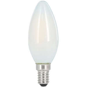 Ampoule fil. led, E14, 470LM remp. 40W, bougie, blc CHD,MATE,RA90,RÉG. XavaxVendu parboulanger
