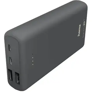 Hama Power Pack "Supreme 20HD", 20 000 mAh, 3 sorties : 1 USB-C, 2 USB-A, gris pas cher