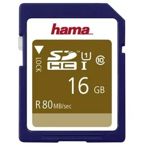 Carte mémoire flash HAMA - 16 Go - Class10 SDHC UHS-I