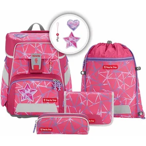 Step by Step Schooltas Space Schulranzen-Set 5-delig Star Stella Roze pas cher