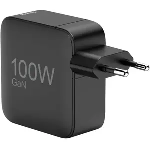 Hama adaptateur secteur rapide 2x USB-C 1x USB-A PD GaN 100W noir pas cher
