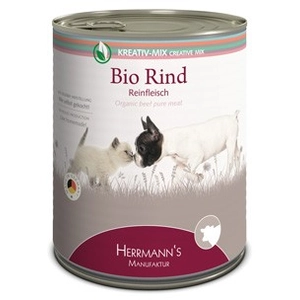 Herrmann's Pure Viande Bio 6 x 800 g pour chien et chat - boeuf bio pas cher