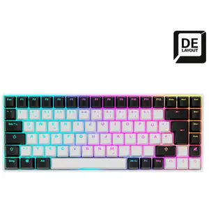 Sharkoon Skiller SGK50 S3 (DE, Filaire), Clavier, Blanc pas cher
