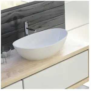 Hoesch, Lavabo, Vasque à poser NAMUR 500x300x120mm blanc (300 mm, 500 mm) pas cher