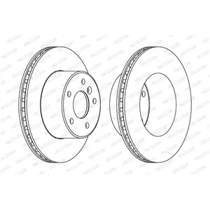 Remschijf DDF1379C1 Ferodo pas cher