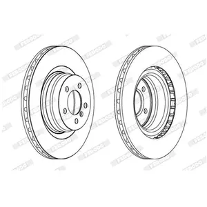 FERODO Disques de frein pour LAND ROVER: Range Rover (Ref: DDF1435C-1) pas cher