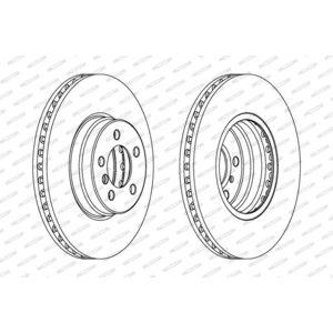 FERODO Disques de frein pour LAND ROVER: Range Rover (Ref: DDF1436C-1) pas cher