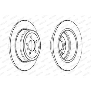 Remschijf DDF1518C1 Ferodo pas cher