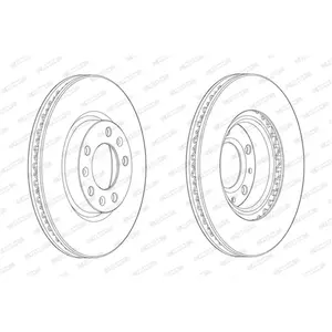 Remschijf DDF2405C Ferodo pas cher