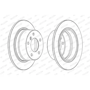 Remschijf DDF1028C Ferodo pas cher