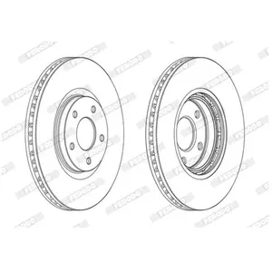 FERODO Disques de frein pour NISSAN: Qashqai, Juke, NT400 & RENAULT: Koleos (Ref: DDF1724C) pas cher