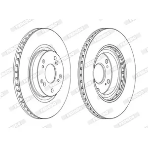 FERODO Disques de frein pour HONDA: CR-V, Civic (Ref: DDF1596C) pas cher