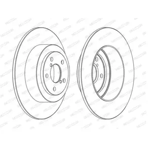 FERODO Disques de frein pour SUBARU: Impreza, Legacy, Forester (Ref: DDF1647C) pas cher