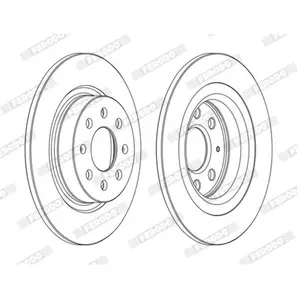 FERODO Disques de frein pour FIAT: Punto & OPEL: Adam, Corsa & ABARTH: Punto Evo, Grande Punto (Ref: DDF1299C) pas cher