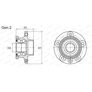 Wiellager VOWB11022 Moog pas cher