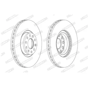 FERODO Disques de frein pour AUDI: S6, A6 (Ref: DDF1983C-1) pas cher