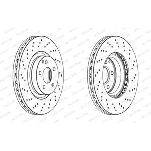 Remschijf DDF1769C1 Ferodo pas cher