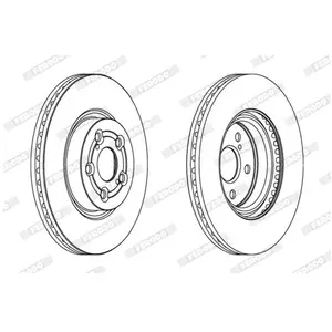 FERODO Disques de frein pour TOYOTA: Avensis (Ref: DDF1315C) pas cher