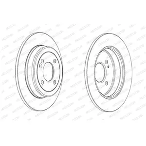 FERODO Disques de frein pour HYUNDAI: Bayon, i20, Accent & KIA: Rio, Stonic & MAN: TGE (Ref: DDF2090C)