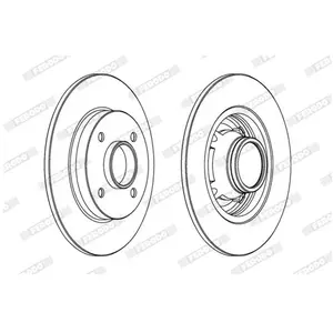 FERODO Disques de frein pour CITROËN: C4 (Ref: DDF1564C-1) pas cher
