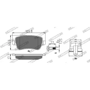 Comparateur de prix : Remblokken set FDB1797 Ferodo