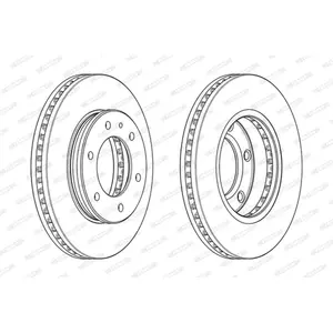 Remschijf DDF2462C1 Ferodo pas cher