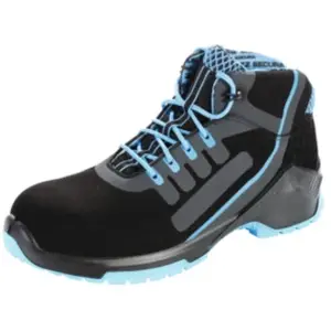 Steitz Secura, Chaussures de travail, Bottines à lacets noir/bleu VD PRO 1800 ESD, S2 NB (S2, 46)