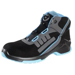 Steitz Secura, Chaussures de travail, Bottes à lacets noir/bleu VD PRO 1800 ESD, S2 NB BOA, taille de chaussure UE : 47 (S2, 47)