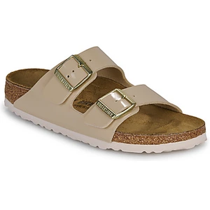 Birkenstock, Unisexe, Sandales, Arizona Birko-Flor Laqué Étroit, Beige, (39)