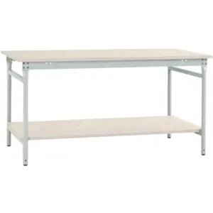 Manuflex BB5207.7035 Compleet bijzettafel basis stationair met kunstst... pas cher