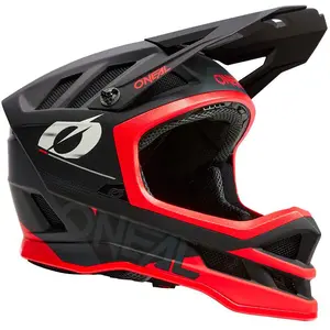 O'NEAL | Casque de VTT | MTB Downhill | Doublure intérieure Dri-Lex®, ouvertures de ventilation pour le flux d'air, coque extérieure en ABS | Blade POLYACRYLITE Helmet Haze V.23 | Adulte | Noir Rouge pas cher