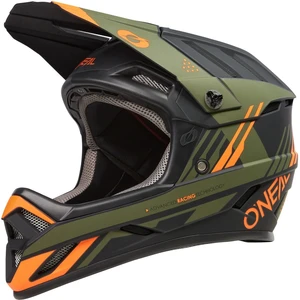 Oneal Backflip Strike V.23 Downhill Helm, zwart-groen-oranje, afmeting S voor man pas cher