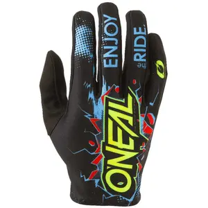 O'NEAL | Gants de vélo et de motocross | Enfants | MX MTB DH FR Downhill Freeride | Matériaux durables et souples, dessus de la main ventilé | Matrix Youth Glove Villain | Noir | Taille S pas cher