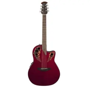 Ovation CE44-RR Celebrity Elite Mid Depth Ruby Red elektrisch-akoestis... pas cher