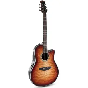 Ovation CS24X-7C-G Celebrity Standard Plus Mid Cutaway Cognac Sunburst Gloss elektrisch-akoestische westerngitaar