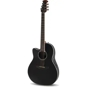 Ovation CS24L-5 Celebrity Standard Mid Depth Black linkshandige elektrisch-akoestische westerngitaar pas cher
