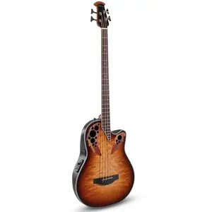 Ovation CEB44X-7C-G Celebrity Elite Cognac Burst elektrisch-akoestische basgitaar pas cher