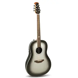 Ovation Pro Series Ultra 1516SSM-G Silver Shadow elektrisch-akoestische gitaar met soft case pas cher