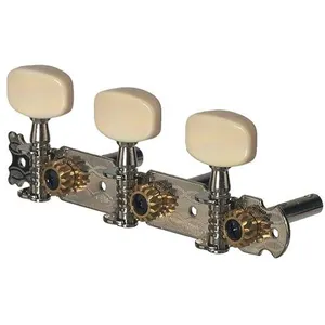 GEWA Jeu de guitares de randonnée en nickel avec boutons en plastique crème pas cher