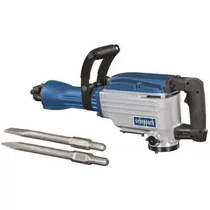 Marteau piqueur SCHEPPACH AB1600 - 1600W, 50 joules, 2 burins et coffr... pas cher