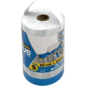 3m scotchblue abdeckfolie mit malerband, größe s 2090frs pas cher