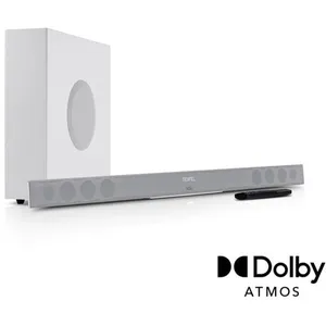 Teufel CINEBAR 11 pour Dolby Atmos Ensemble 2.1 - Blanc pas cher