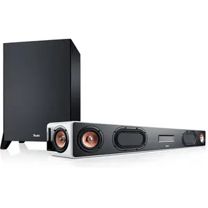 Teufel Cinebar Ultima Power Edition Barre de Son Bluetooth Caisson de Basses avec aptX et HDMI - Blanc