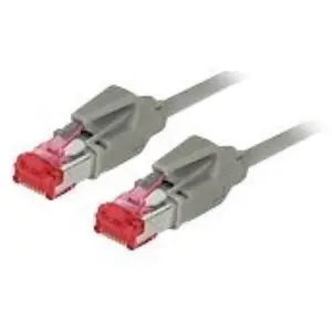 Tecline Câble Ethernet de catégorie 6a Gris 0,5 m pas cher