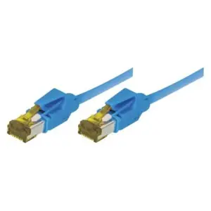 EXC Generique Cordon Patch Rj45 S/ftp cat 6a Lsoh Snagless Bleu - 0,50m pas cher