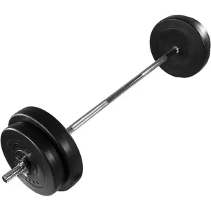 MOVIT Haltère long de 30 kg - 121,5 cm (2 x 5 kg + 2 x 7,5 kg) pas cher