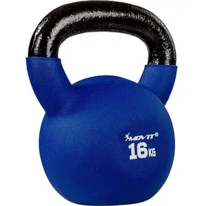 Kettlebell en néoprène 2   24 kg 16 KG MOVIT pas cher