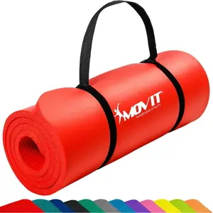 MOVIT Tapis de gymnastique 183cm x 60cm x 1,0cm, RougeVendu pargorilla-sports